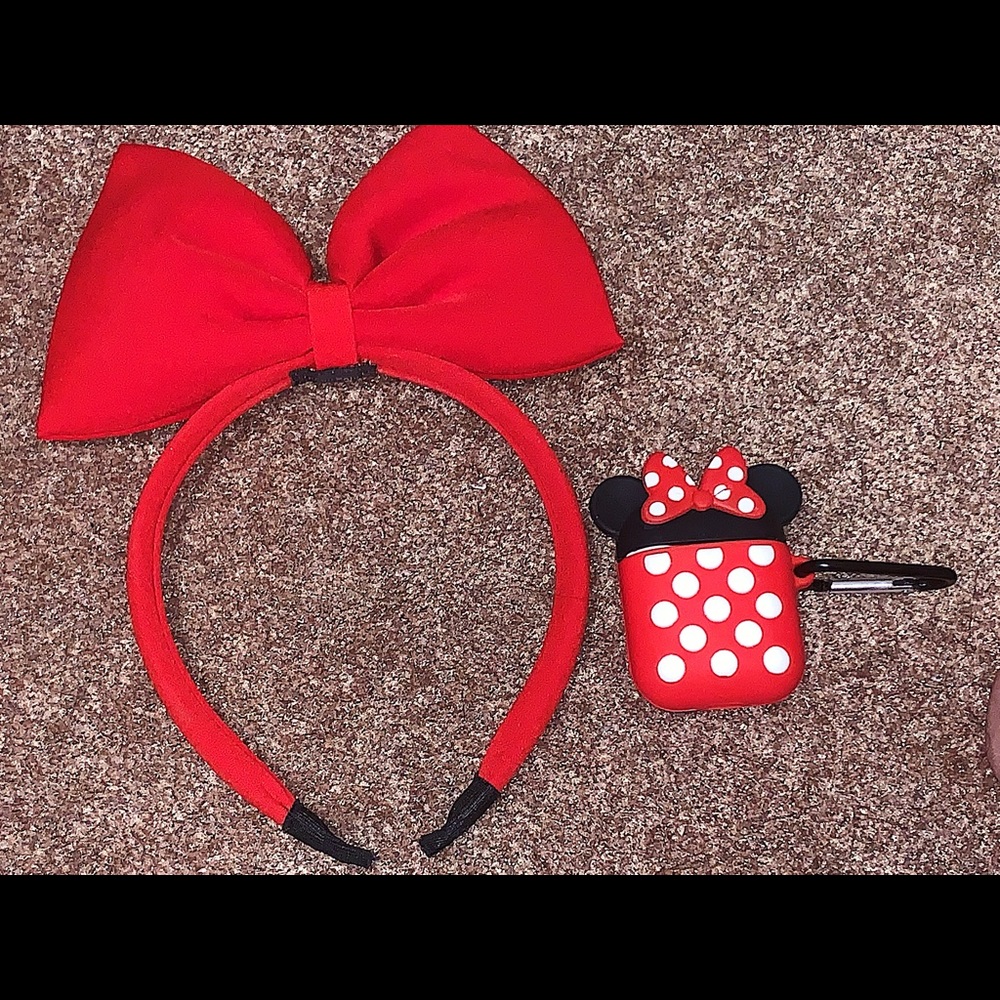 Red Bow Headband Women/Girls